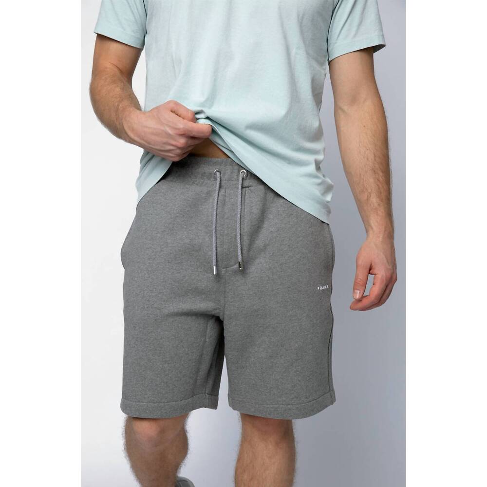 NEW FRAME sweat banded short in gris